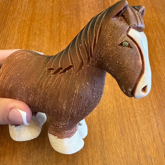 VTG Artesania Rinconada Clydesdale Horse Ceramic HandCrafted - Picture 7 of 8